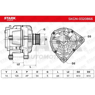 Alternator Stark SKGN-0320866 SKGN-0320866 - photo 5