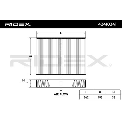 Cabin Air Filter RIDEX 424I0341 424I0341 - photo 4
