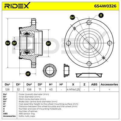 Wheel Bearing RIDEX 654W0326 654W0326 - photo 3