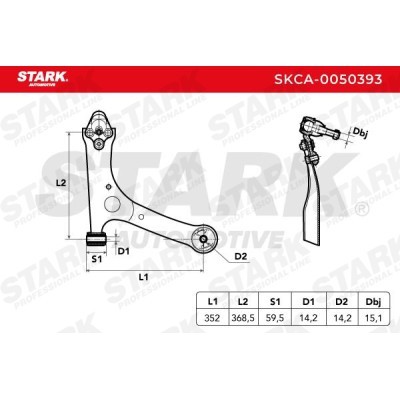 Control Arm Stark SKCA-0050393 SKCA-0050393 - photo 2