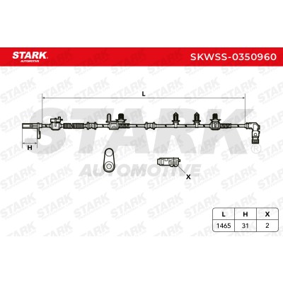 ABS Sensor Stark SKWSS-0350960 SKWSS-0350960 - photo 6