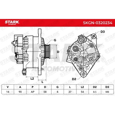 Alternator Stark SKGN-0320234 SKGN-0320234 - photo 7