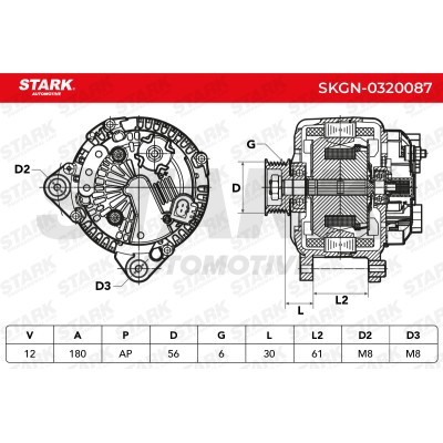 Alternator Stark SKGN-0320087 SKGN-0320087 - photo 6