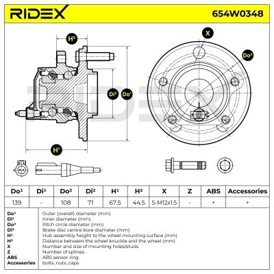 Wheel Bearing RIDEX 654W0348 654W0348 - photo 7