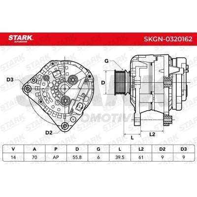 Alternator Stark SKGN-0320162 SKGN-0320162 - photo 5