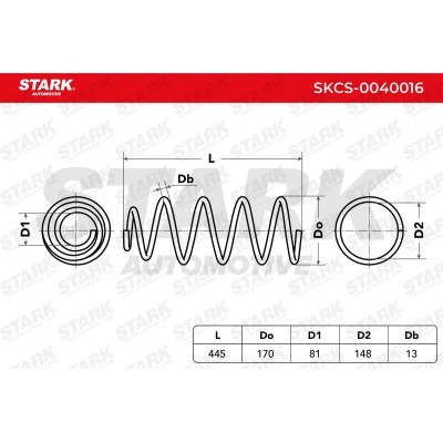 Suspension Spring Stark SKCS-0040016 SKCS-0040016 - photo 6