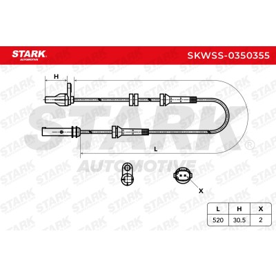 ABS Sensor Stark SKWSS-0350355 SKWSS-0350355 - photo 6