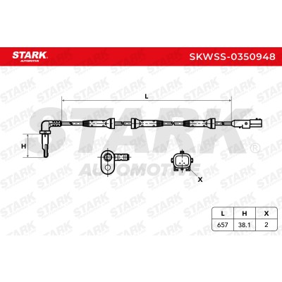 ABS Sensor Stark SKWSS-0350948 SKWSS-0350948 - photo 6