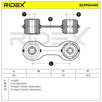 Stabilizer Link RIDEX 3229S0465 3229S0465 - photo 5