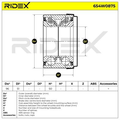 Wheel Bearing RIDEX 654W0875 654W0875 - photo 5