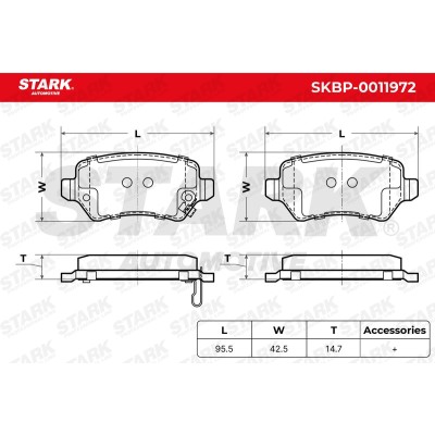 Brake Pads Set Stark SKBP-0011972 SKBP-0011972 - photo 6