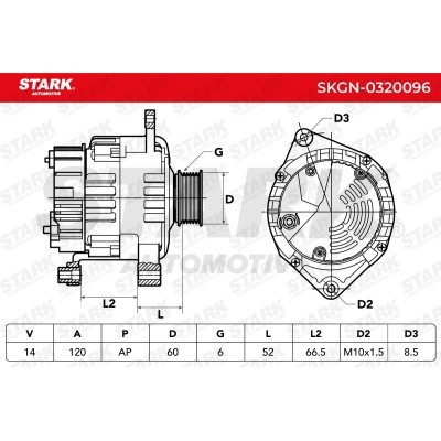Alternator Stark SKGN-0320096 SKGN-0320096 - photo 5