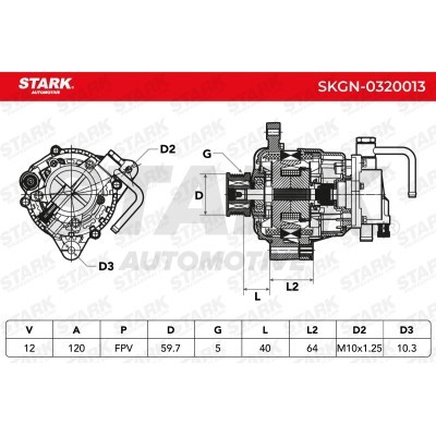 Alternator Stark SKGN-0320013 SKGN-0320013 - photo 6