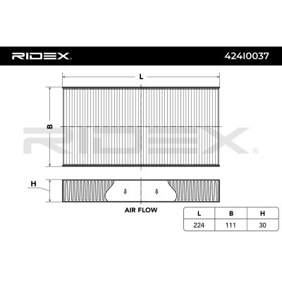 Cabin Air Filter RIDEX 424I0037 424I0037 - photo 3