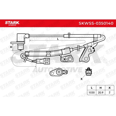 ABS Sensor Stark SKWSS-0350140 SKWSS-0350140 - photo 5