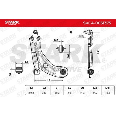 Control Arm Stark SKCA-0051375 SKCA-0051375 - photo 5