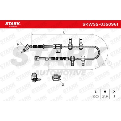ABS Sensor Stark SKWSS-0350961 SKWSS-0350961 - photo 6