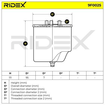 Fuel Filter RIDEX 9F0025 9F0025 - photo 5