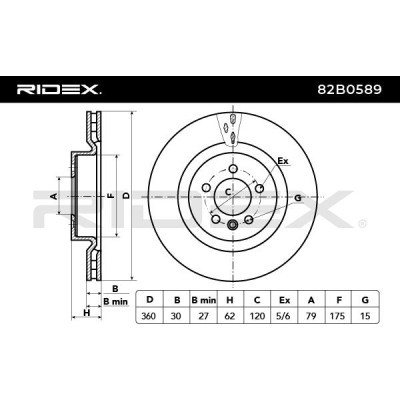 Brake Disc RIDEX 82B0589 82B0589 - photo 6