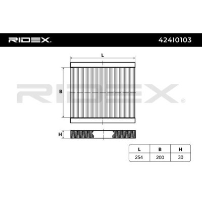 Cabin Air Filter RIDEX 424I0103 424I0103 - photo 2