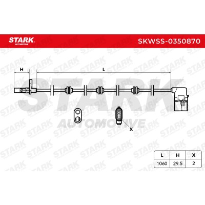 ABS Sensor Stark SKWSS-0350870 SKWSS-0350870 - photo 6