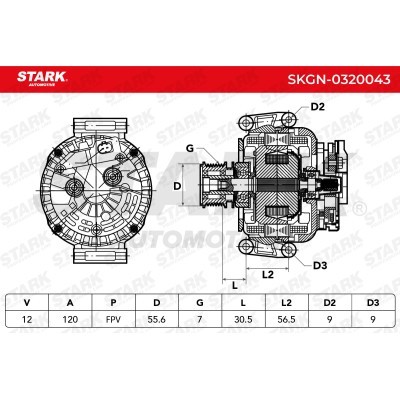 Alternator Stark SKGN-0320043 SKGN-0320043 - photo 7