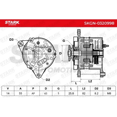Alternator Stark SKGN-0320998 SKGN-0320998 - photo 5
