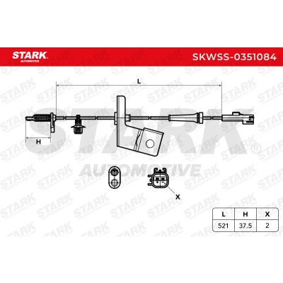 ABS Sensor Stark SKWSS-0351084 SKWSS-0351084 - photo 6