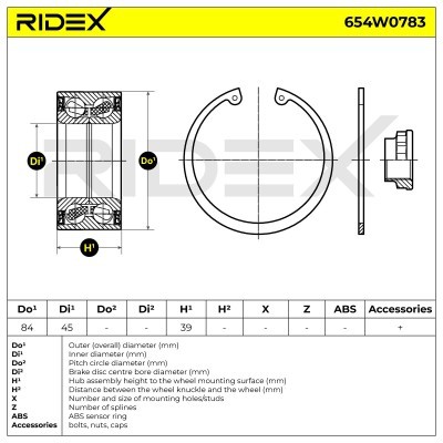 Wheel Bearing RIDEX 654W0783 654W0783 - photo 7