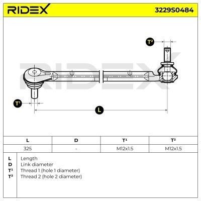 Stabilizer Link RIDEX 3229S0484 3229S0484 - photo 7