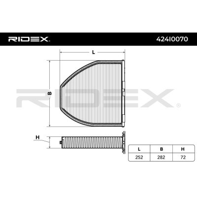 Cabin Air Filter RIDEX 424I0070 424I0070 - photo 2