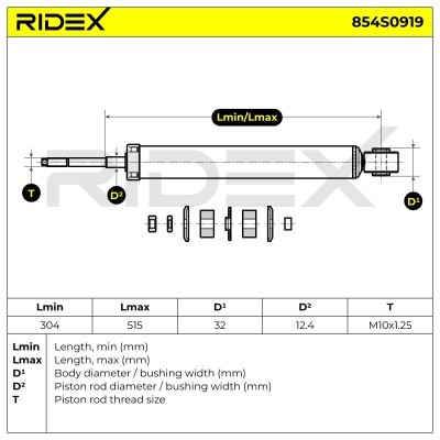 Shock Absorber RIDEX 854S0919 854S0919 - photo 10