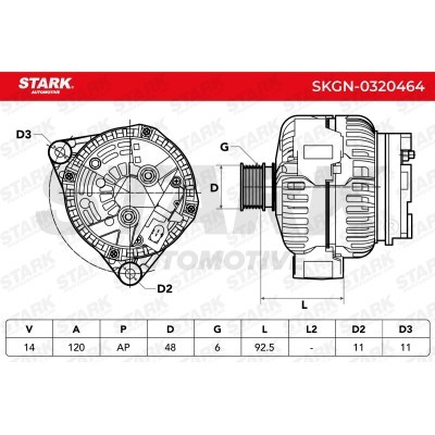 Alternator Stark SKGN-0320464 SKGN-0320464 - photo 7