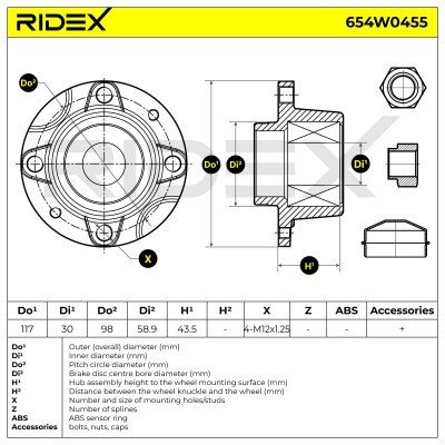 Wheel Bearing RIDEX 654W0455 654W0455 - photo 7