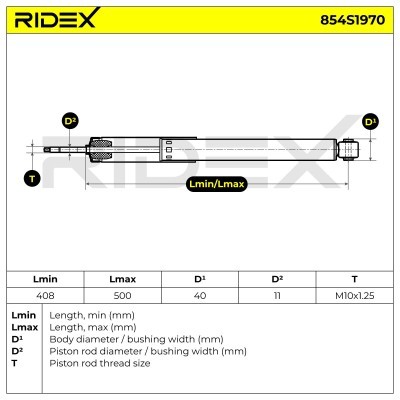Shock Absorber RIDEX 854S1970 854S1970 - photo 8