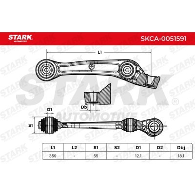 Control Arm Stark SKCA-0051591 SKCA-0051591 - photo 5