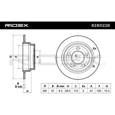 Brake Disc RIDEX 82B0228 82B0228 - photo 7