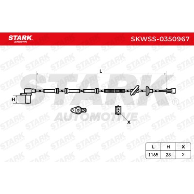 ABS Sensor Stark SKWSS-0350967 SKWSS-0350967 - photo 6