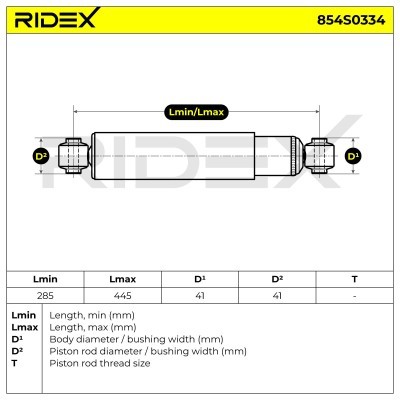 Shock Absorber RIDEX 854S0334 854S0334 - photo 8