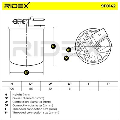 Fuel Filter RIDEX 9F0142 9F0142 - photo 5