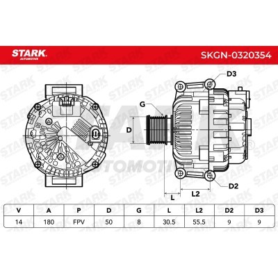 Alternator Stark SKGN-0320354 SKGN-0320354 - photo 7
