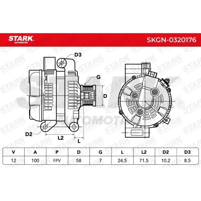 Alternator Stark SKGN-0320176 SKGN-0320176 - photo 7