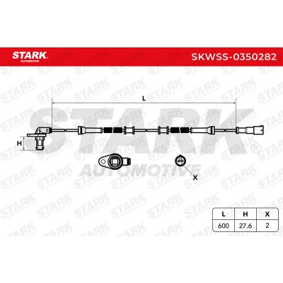 ABS Sensor Stark SKWSS-0350282 SKWSS-0350282 - photo 6