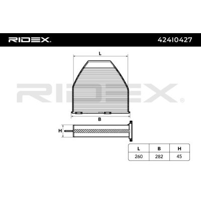 Cabin Air Filter RIDEX 424I0427 424I0427 - photo 6