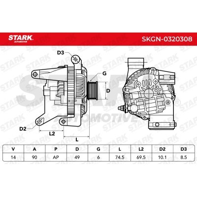 Alternator Stark SKGN-0320308 SKGN-0320308 - photo 7