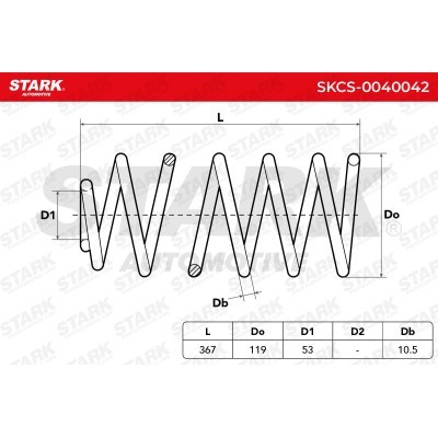 Suspension Spring Stark SKCS-0040042 SKCS-0040042 - photo 6