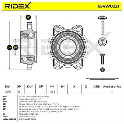 Wheel Bearing RIDEX 654W0221 654W0221 - photo 7