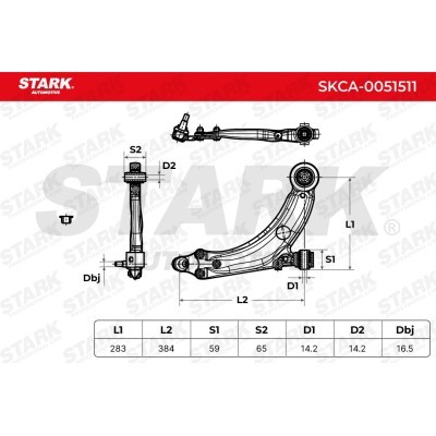 Control Arm Stark SKCA-0051511 SKCA-0051511 - photo 7