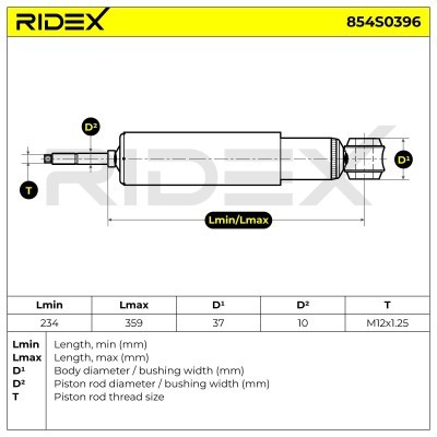 Shock Absorber RIDEX 854S0396 854S0396 - photo 6