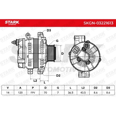 Alternator Stark SKGN-03221613 SKGN-03221613 - photo 6